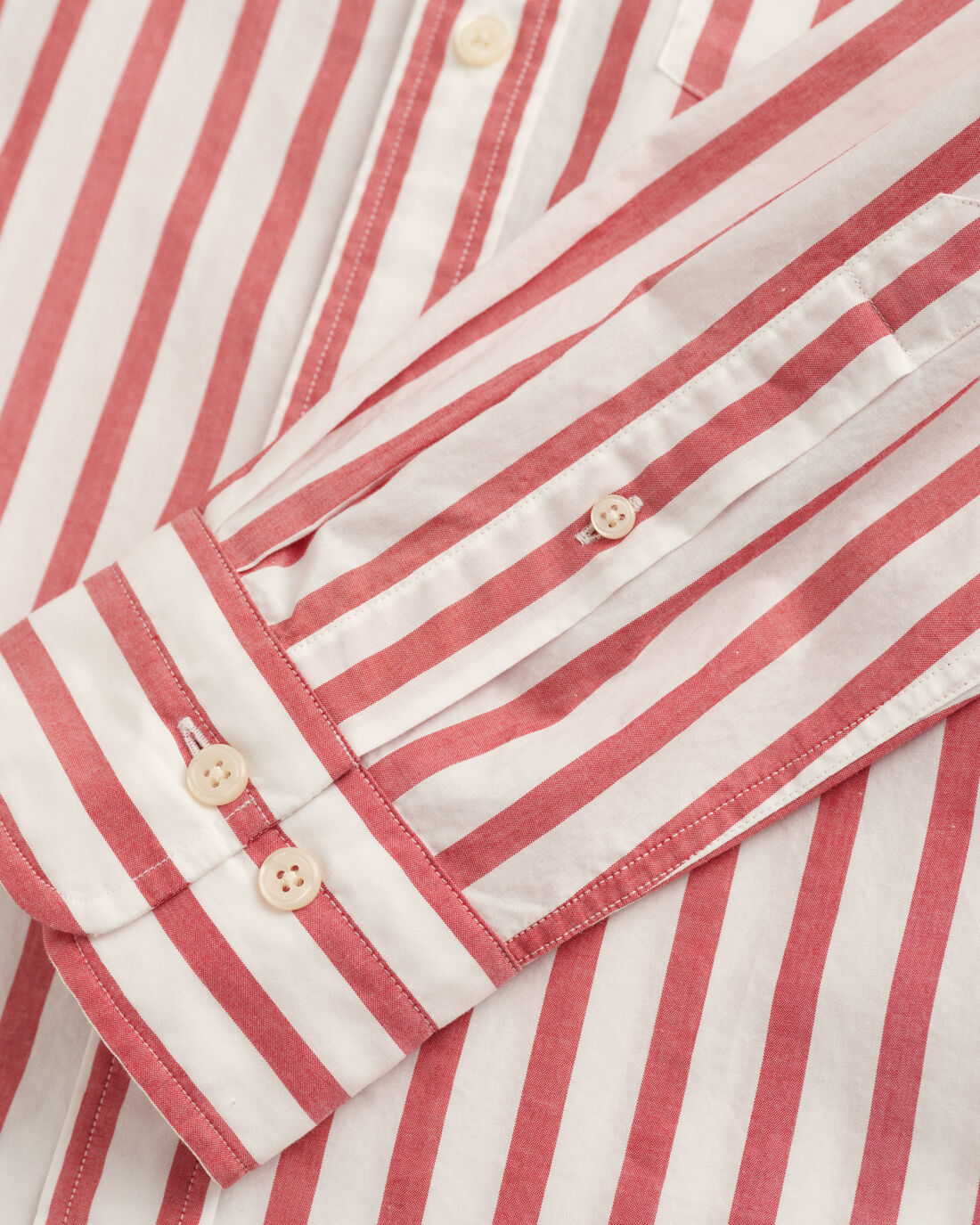 Camisa de manga comprida riscas Rosa