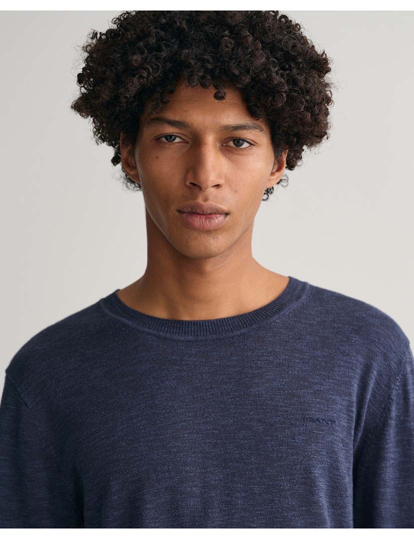 Sweatshirt de Linho Azul