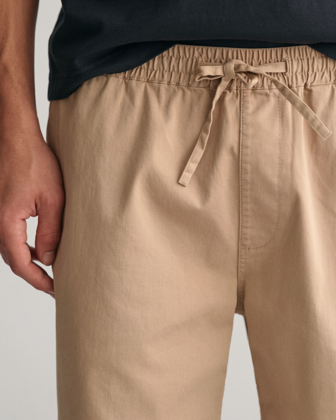 Calções com cordão Bege