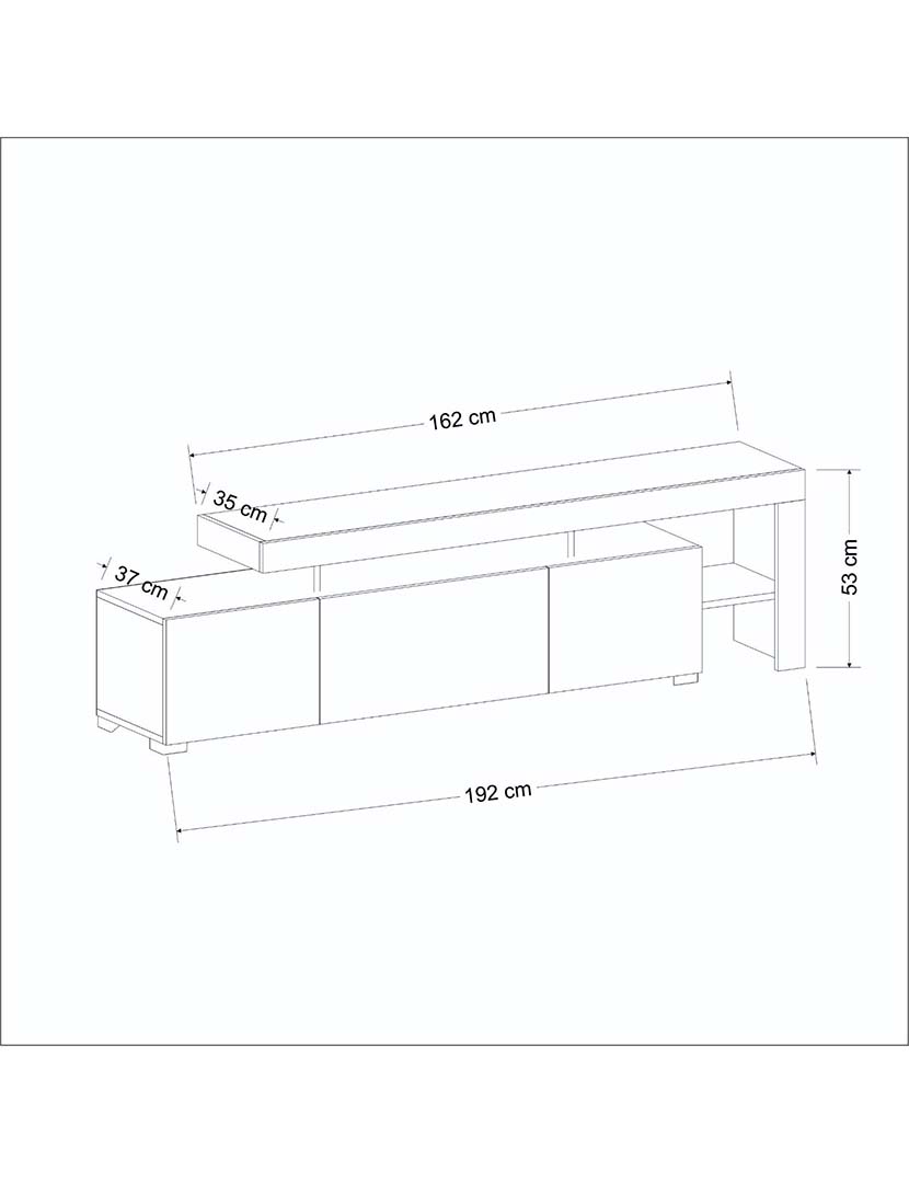 Móvel TV Beliz Antracite