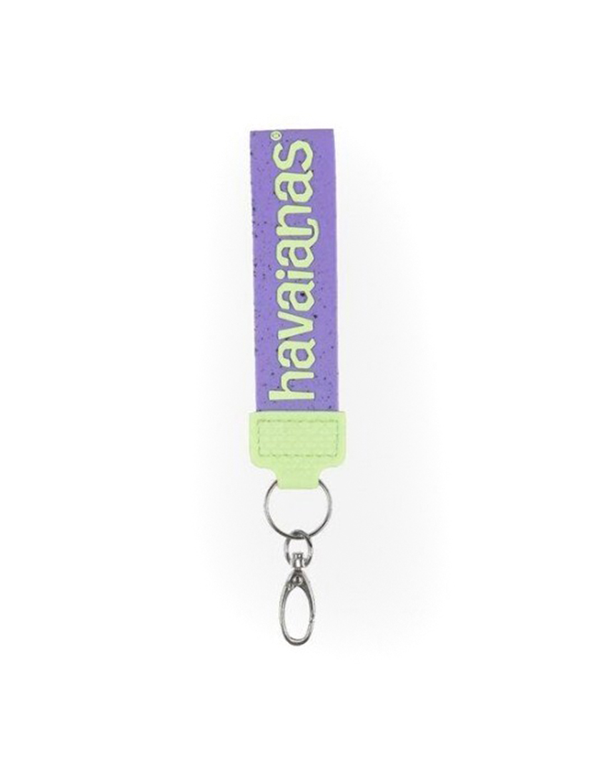 Porta-Chaves Borracha Roxo e Verde