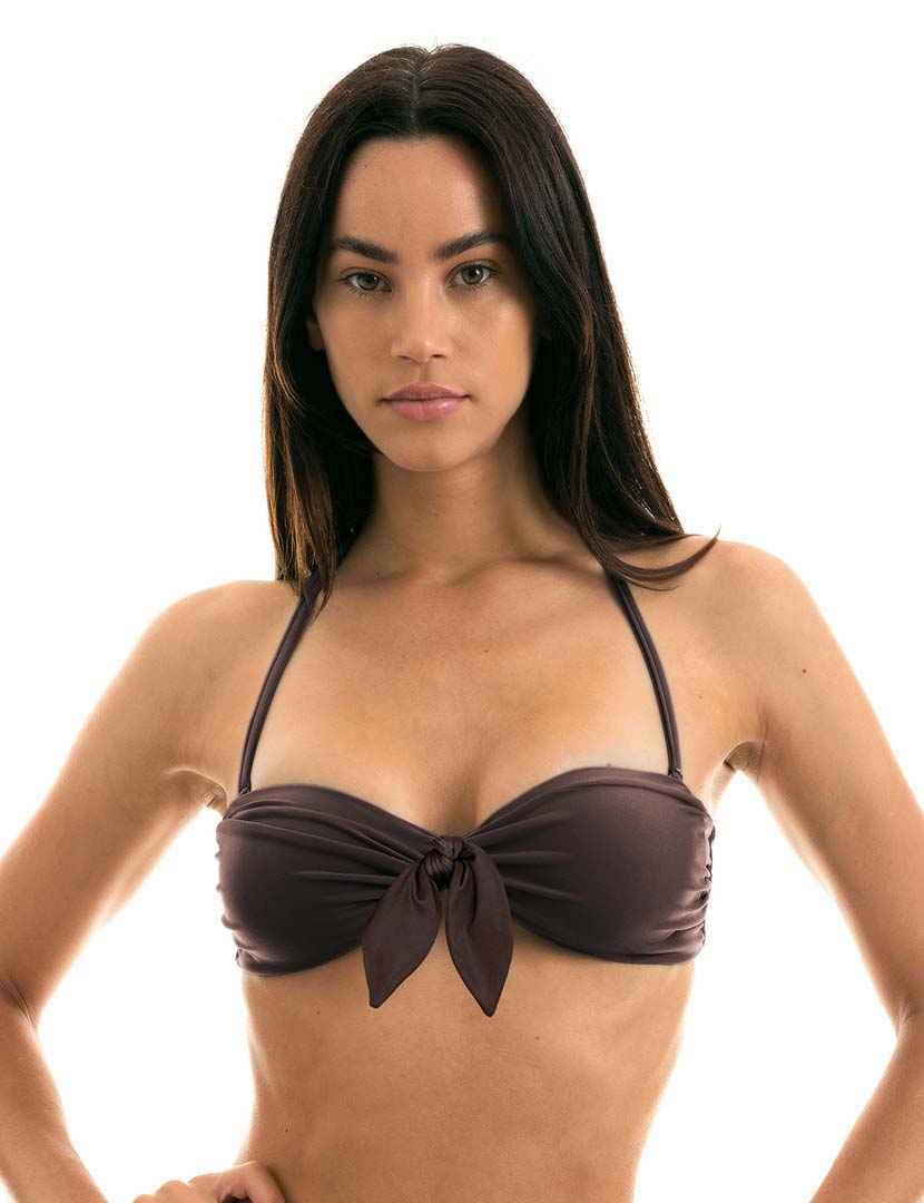 Biquini Soutien Meteorite Castanho