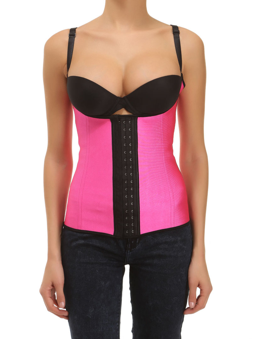 Corpete Senhora Latex Shape Rosa