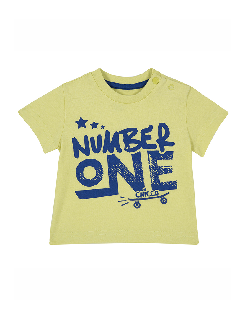 T-Shirt Bebé Amarelo e Azul