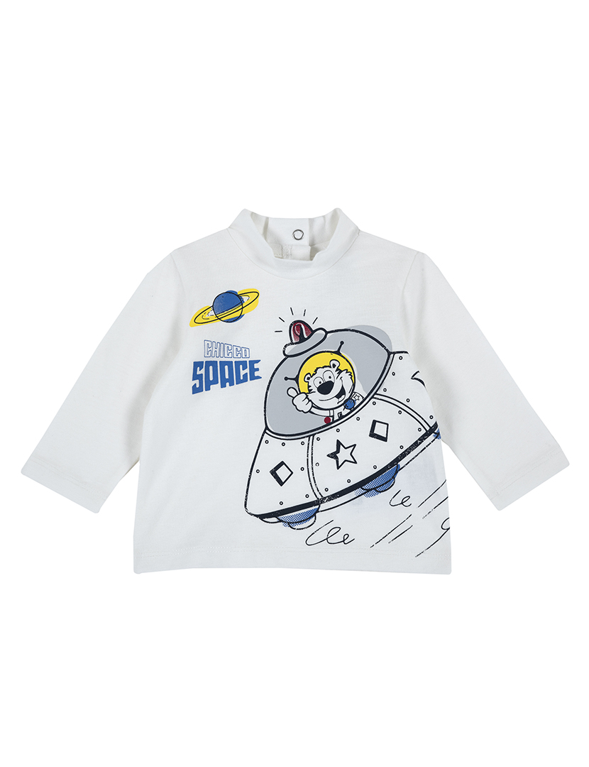 Camisola Bebé Branco e Azul