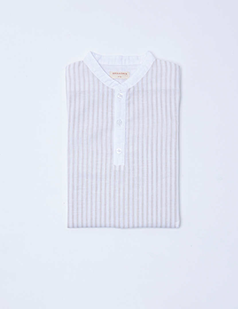 Camisa Menino com Botões Cinzento