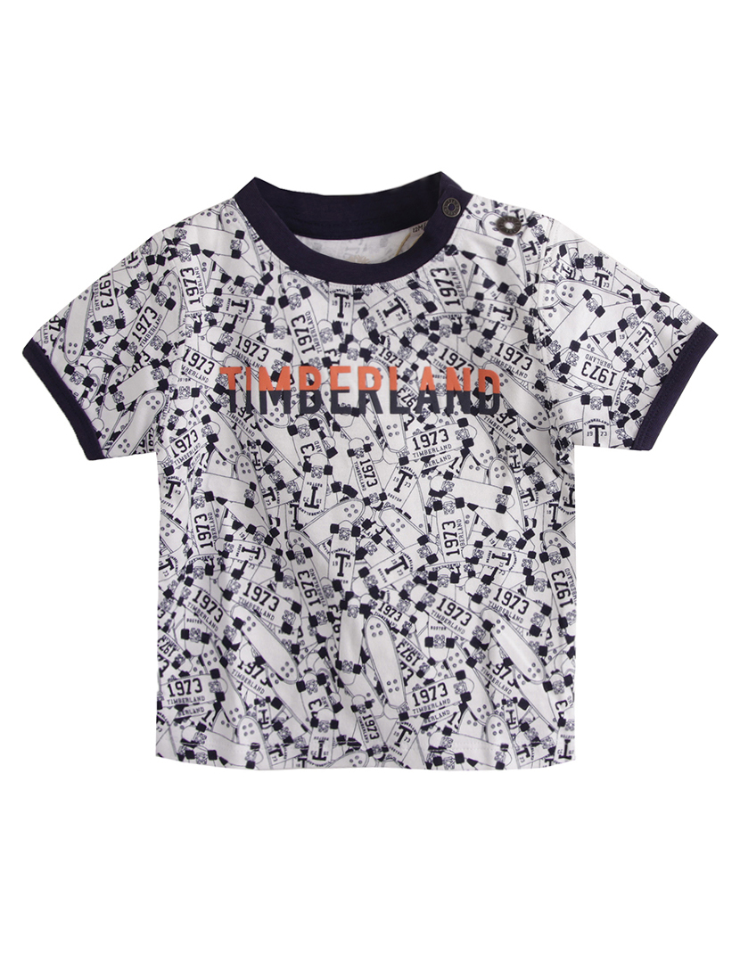 T-Shirt Criança Branco e Preto 