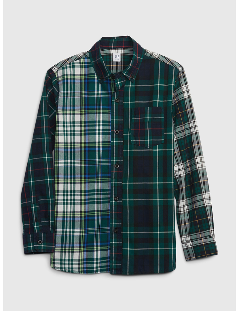 Camisa Rapaz Verde e Branco