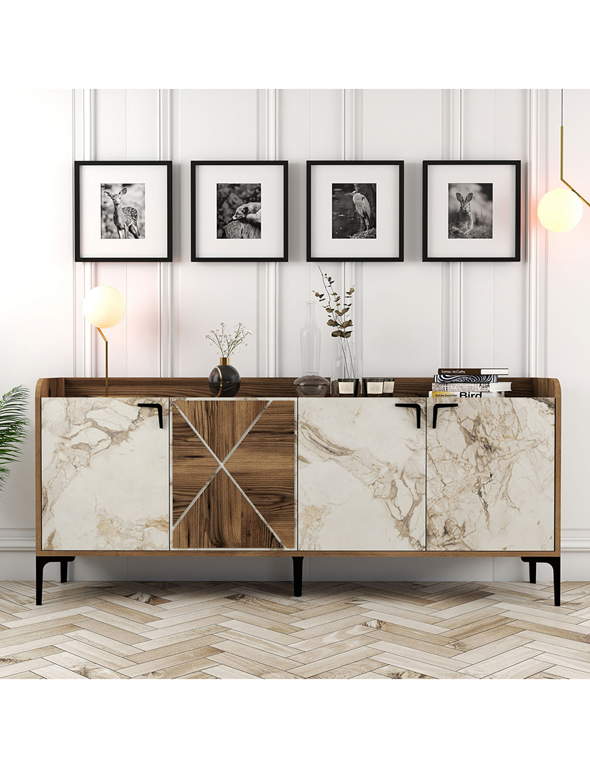 Aparador Venedik Noz/Branco