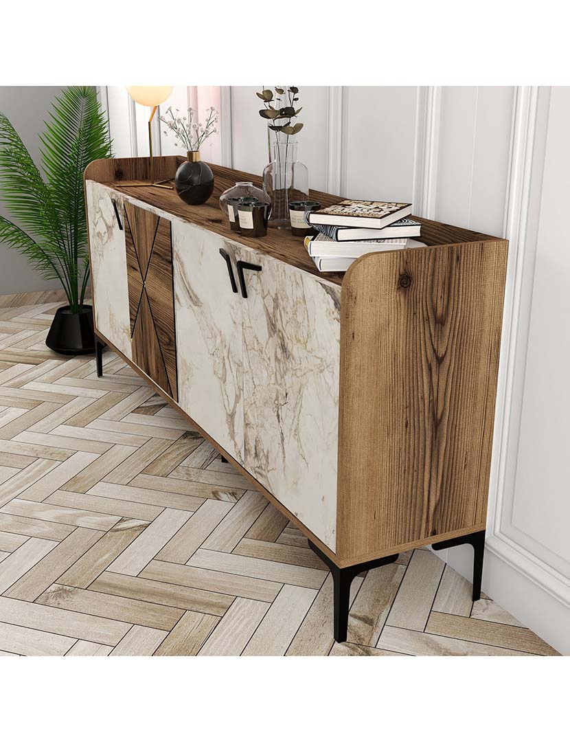 Aparador Venedik Noz/Branco