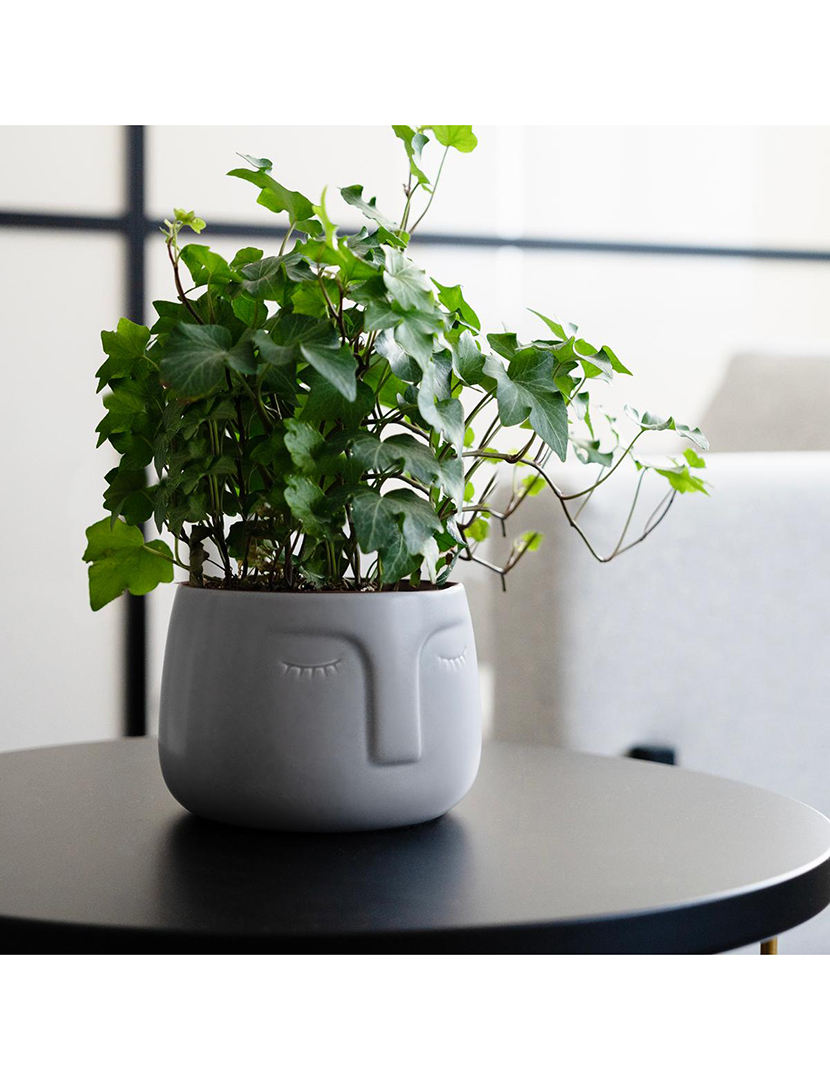 Vaso Rosto Cerâmico 