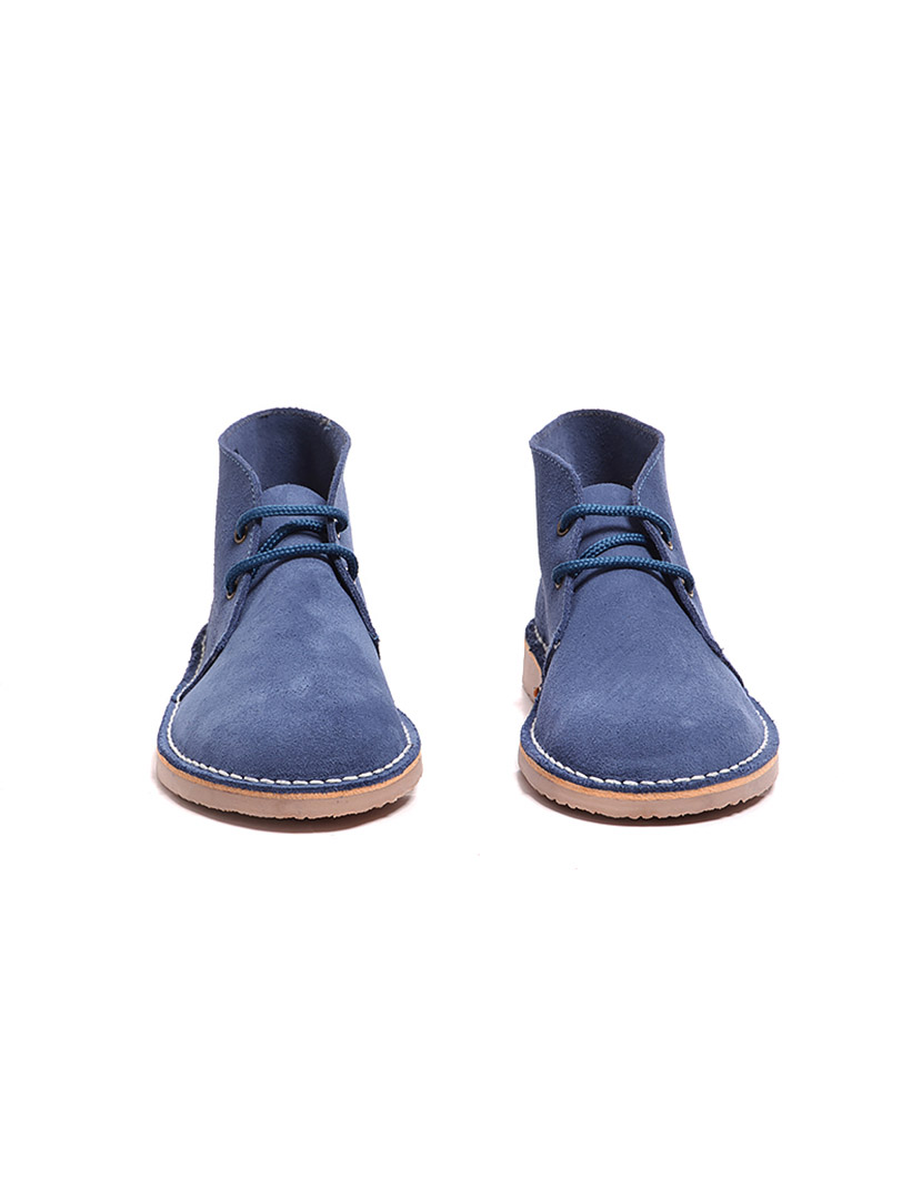 Botins Safari Atacadores Azul França