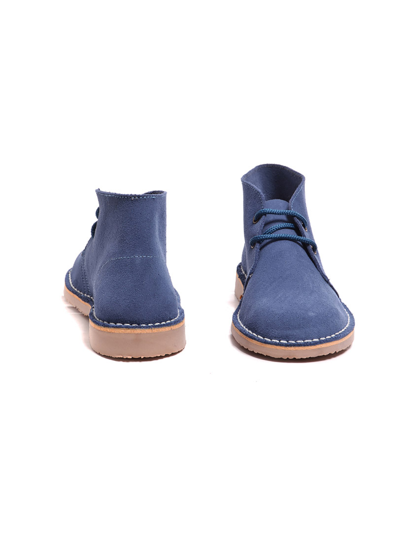 Botins Safari Atacadores Azul França