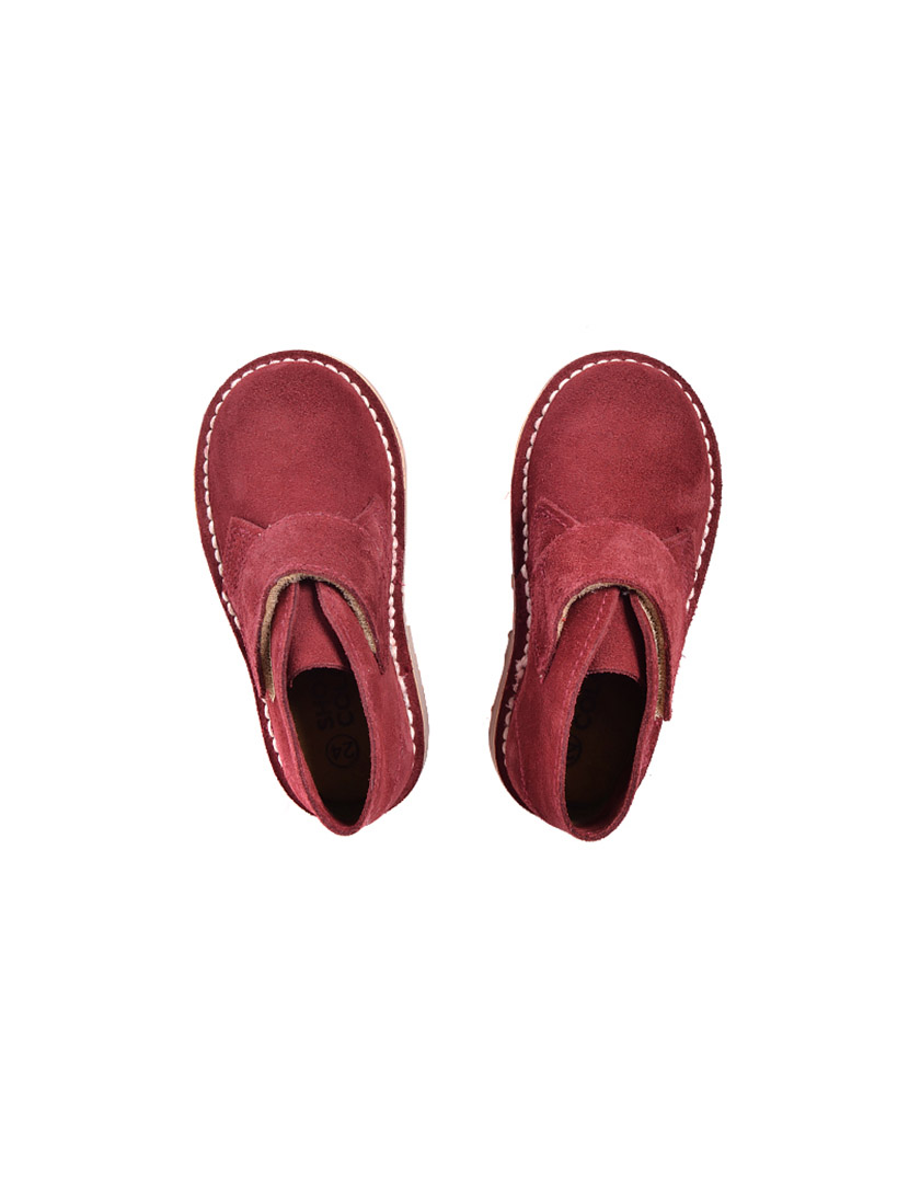 Botins Safari Velcro Bordeaux