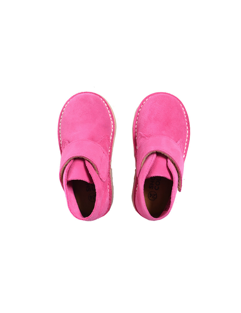 Botins Safari Velcro Fúscia