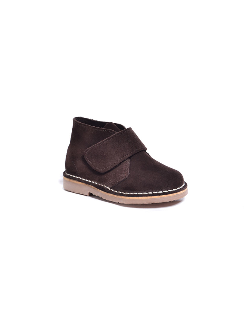 Botins Safari Velcro Castanho