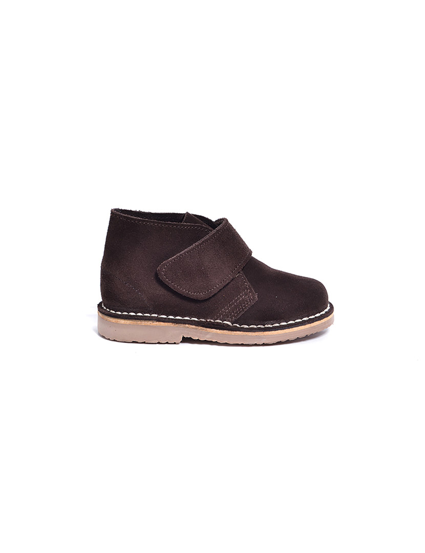 Botins Safari Velcro Castanho