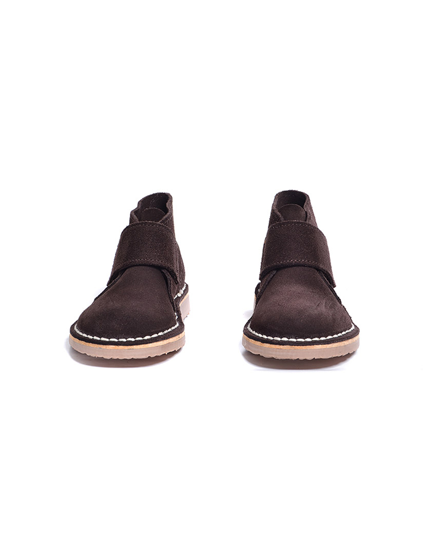 Botins Safari Velcro Castanho