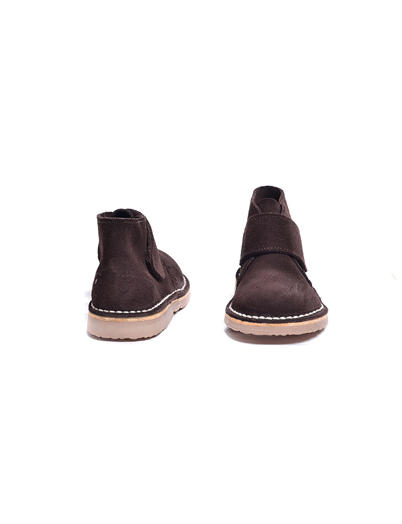 Botins Safari Velcro Castanho