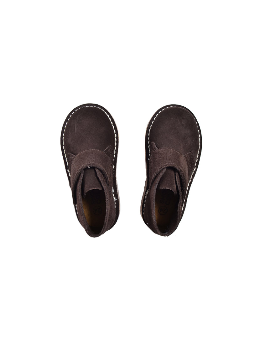 Botins Safari Velcro Castanho