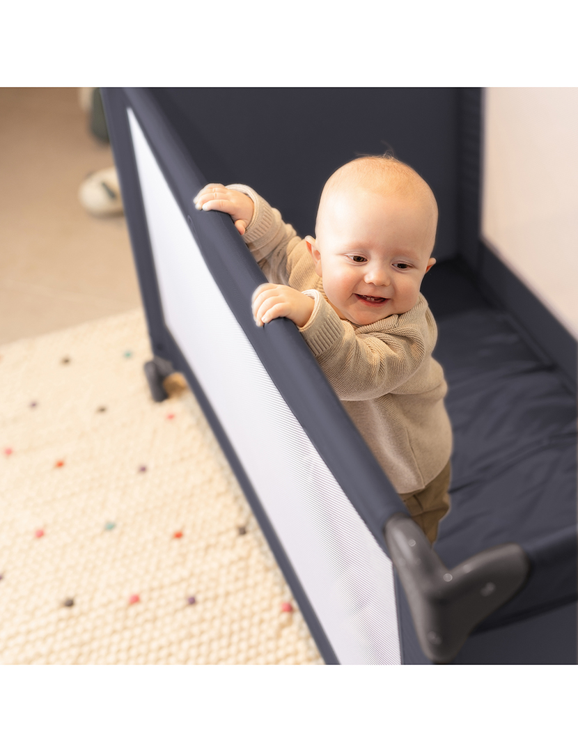 Berço De Viagem Básico Cinzento Escuro