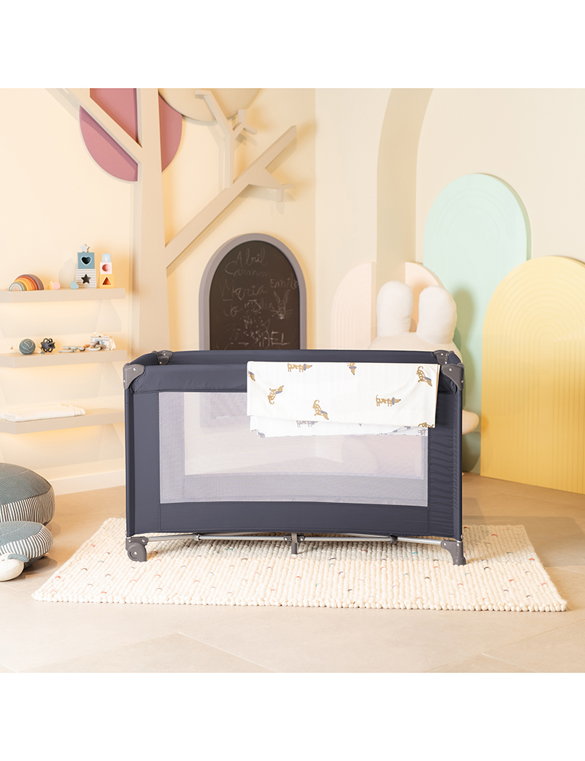 Berço De Viagem Básico Cinzento Escuro