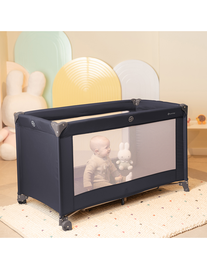 Berço De Viagem Básico Cinzento Escuro