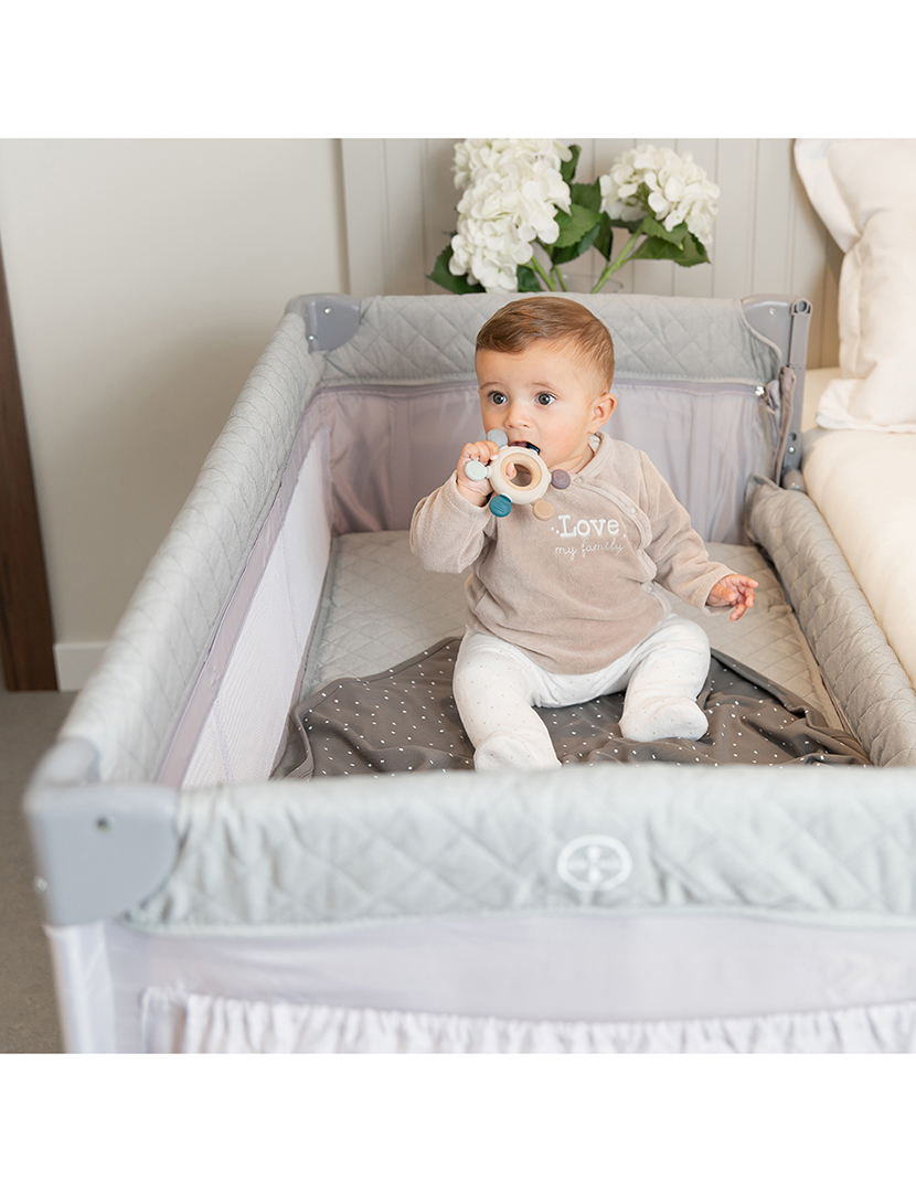 Berço De Viagem Co-Sleeping Cinzento Claro