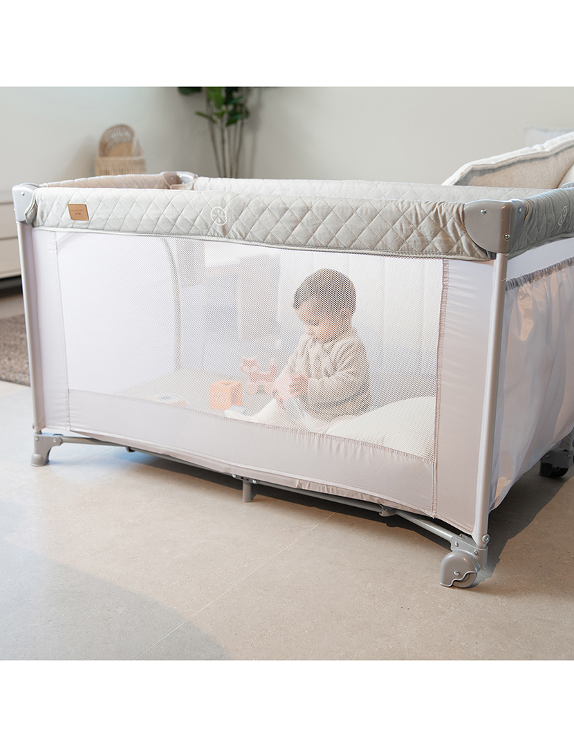 Berço De Viagem Co-Sleeping Cinzento Claro