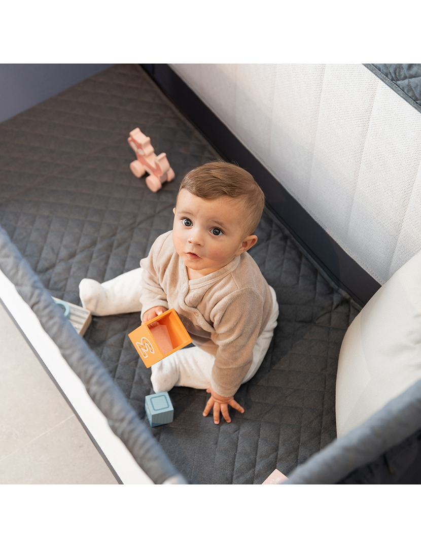 Berço De Viagem Co-Sleeping Cinzento Escuro