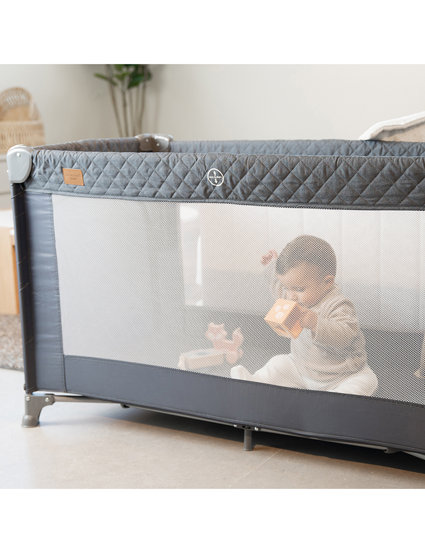 Berço De Viagem Co-Sleeping Cinzento Escuro