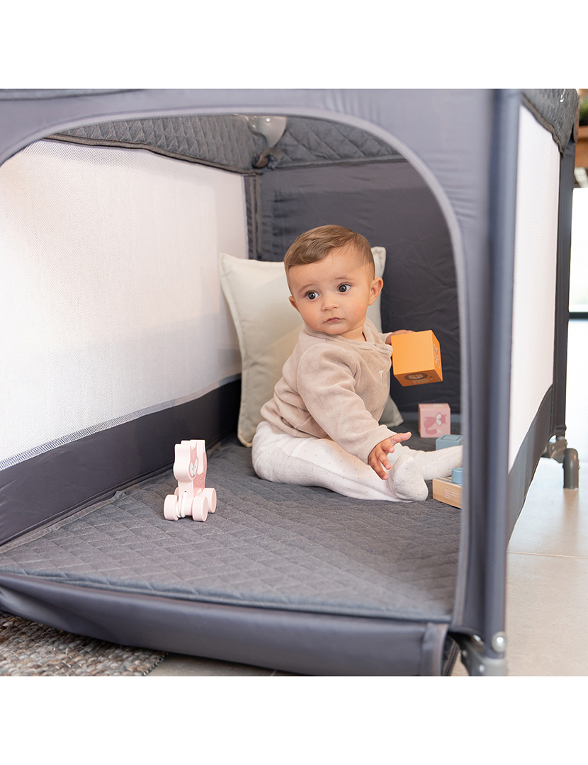 Berço De Viagem Co-Sleeping Cinzento Escuro