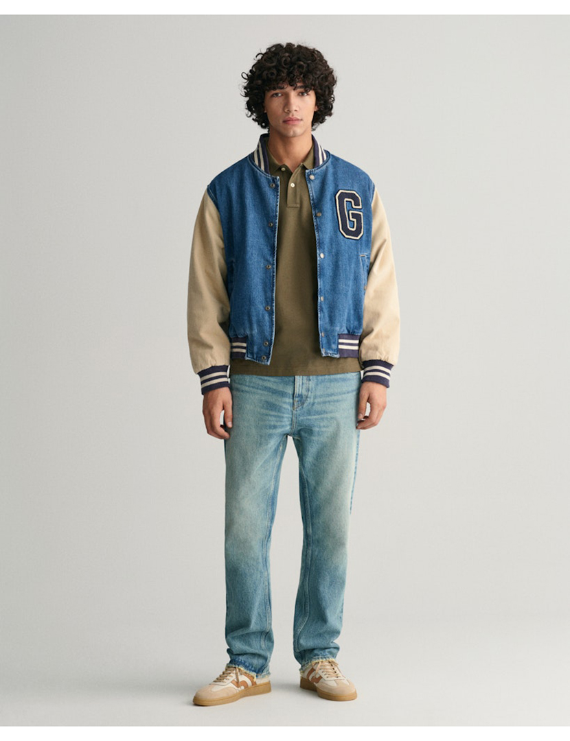 Pólo Manga Comprida Shield Piqué Verde