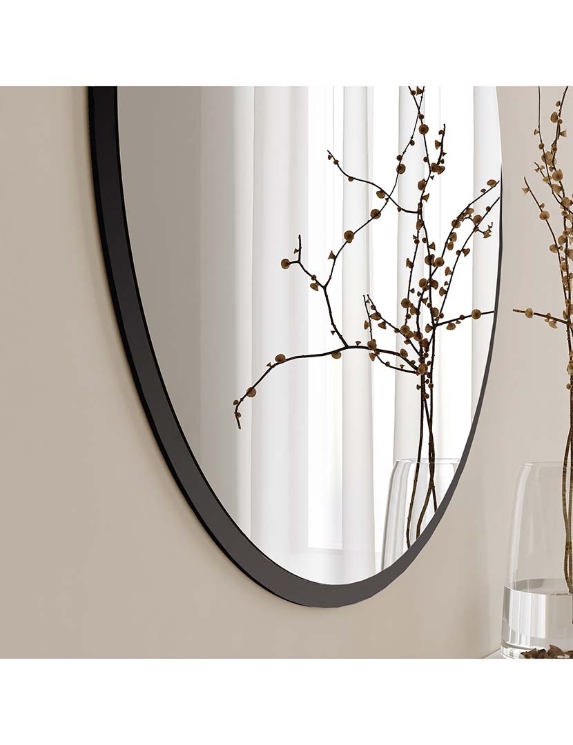 Espelho Yuvarlak Ayna Siyah A711 Preto