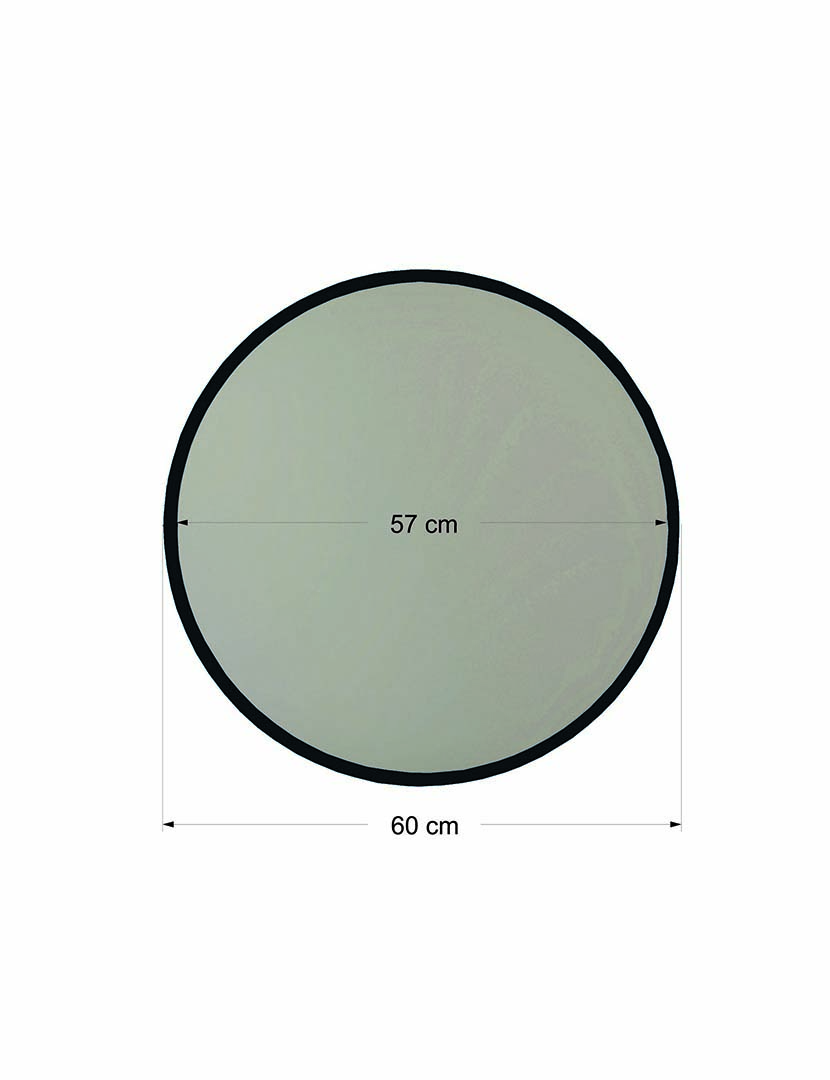 Espelho Yuvarlak Ayna Siyah A711 Preto
