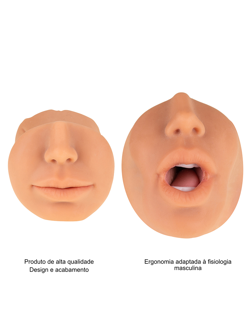 Masturbador Masculino - Treinador de prazo - 3 em 1 - Tamanho M