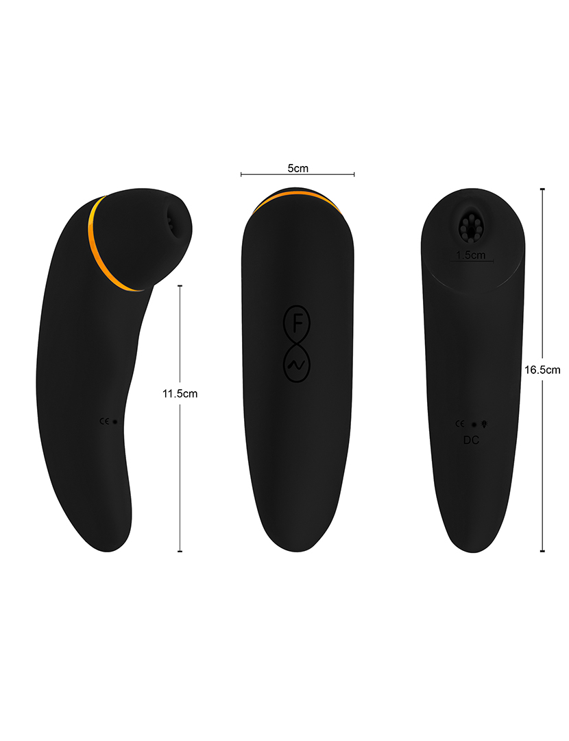 Estimulador de clitóris e Vibrador - 30 programas - Preto