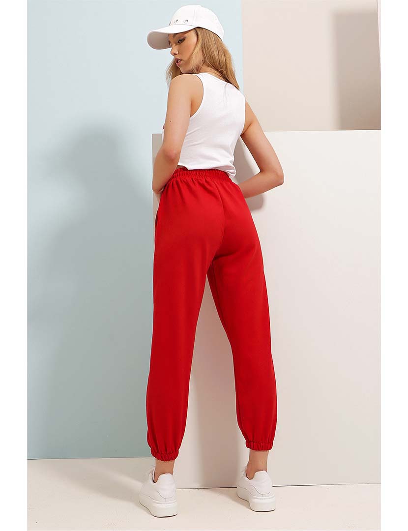 Calças Treino Senhora Vermelho