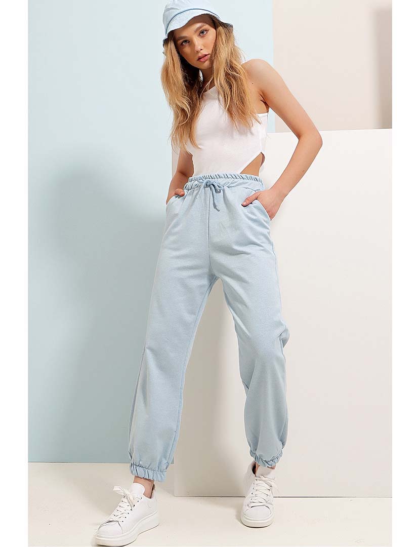 Calças Treino Senhora Azul