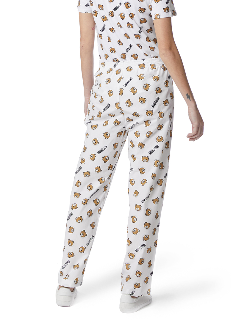 Calças Pijama Senhora Branco com Estampado