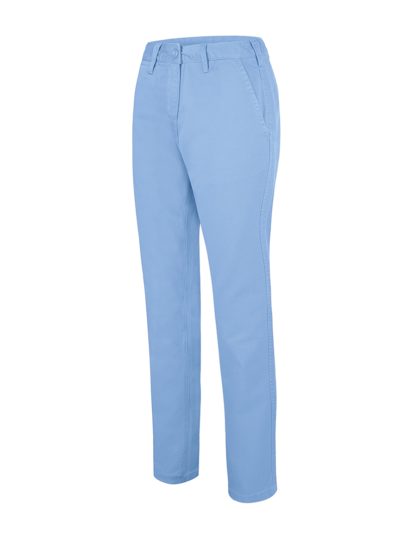 Calças Chino Senhora Azul