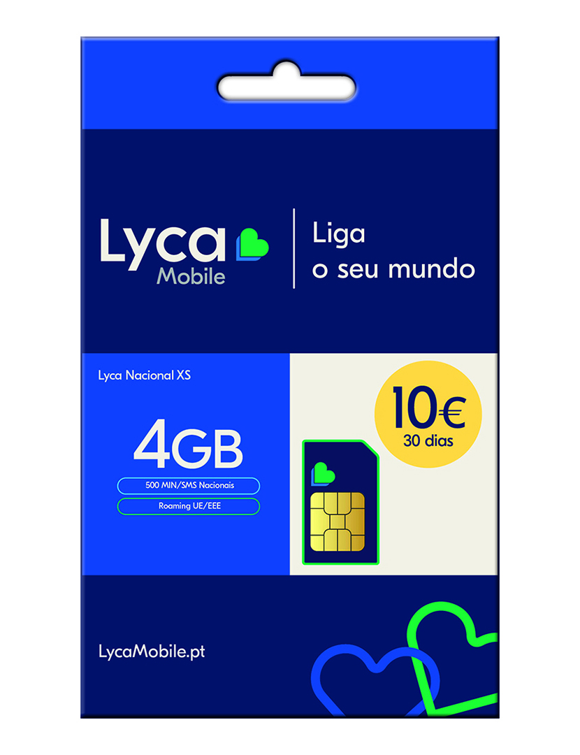 Cartão SIM - Lyca Nacional XS