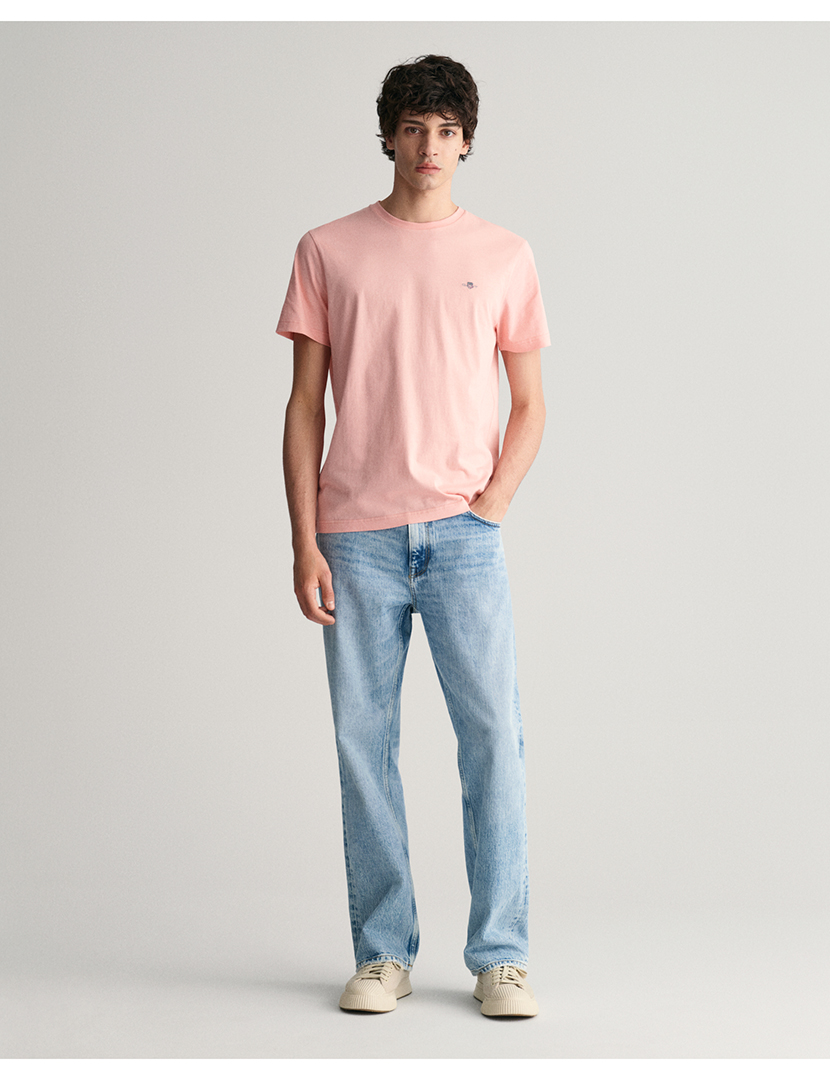 T-Shirt Regular Fit Shield Rosa Pastel
