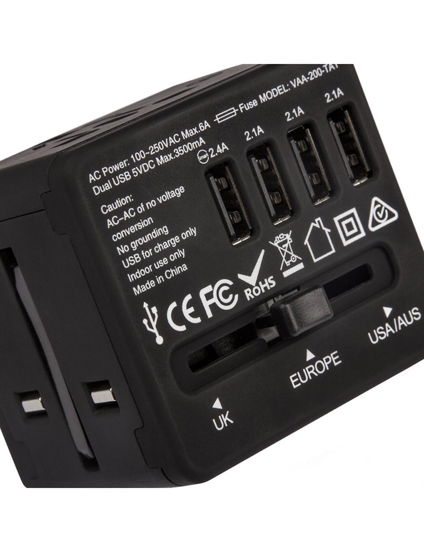 Adaptador Viagem 4 USB