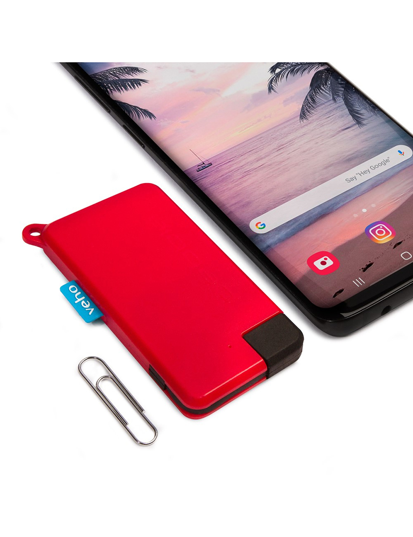 Powerbank Pokket 1000 mAh Vermelho