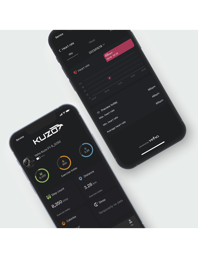 F-1S Sports Smartwatch com GPS Preto