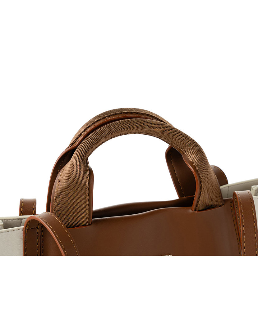 Tote Bag Senhora Umbria Bege e Castanho