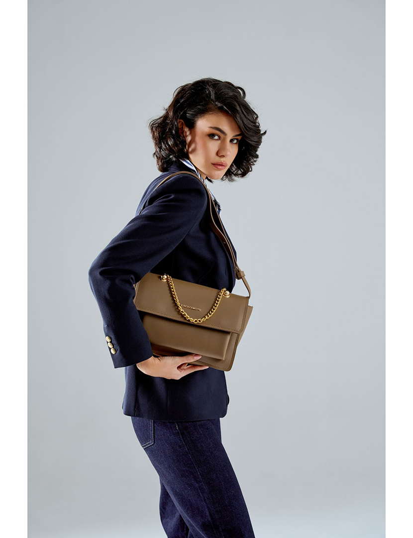 Mala Ombro Senhora Sorrento Castanho