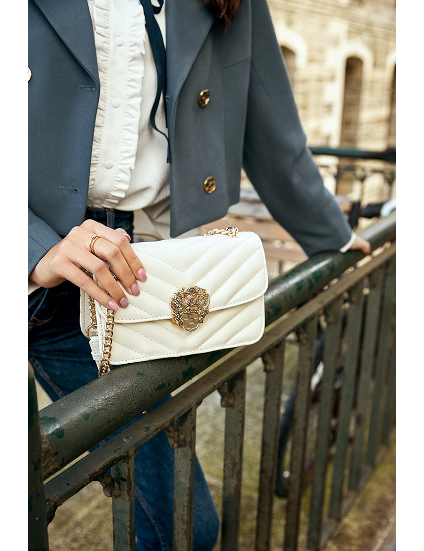 Mala Ombro Senhora Bella Bege