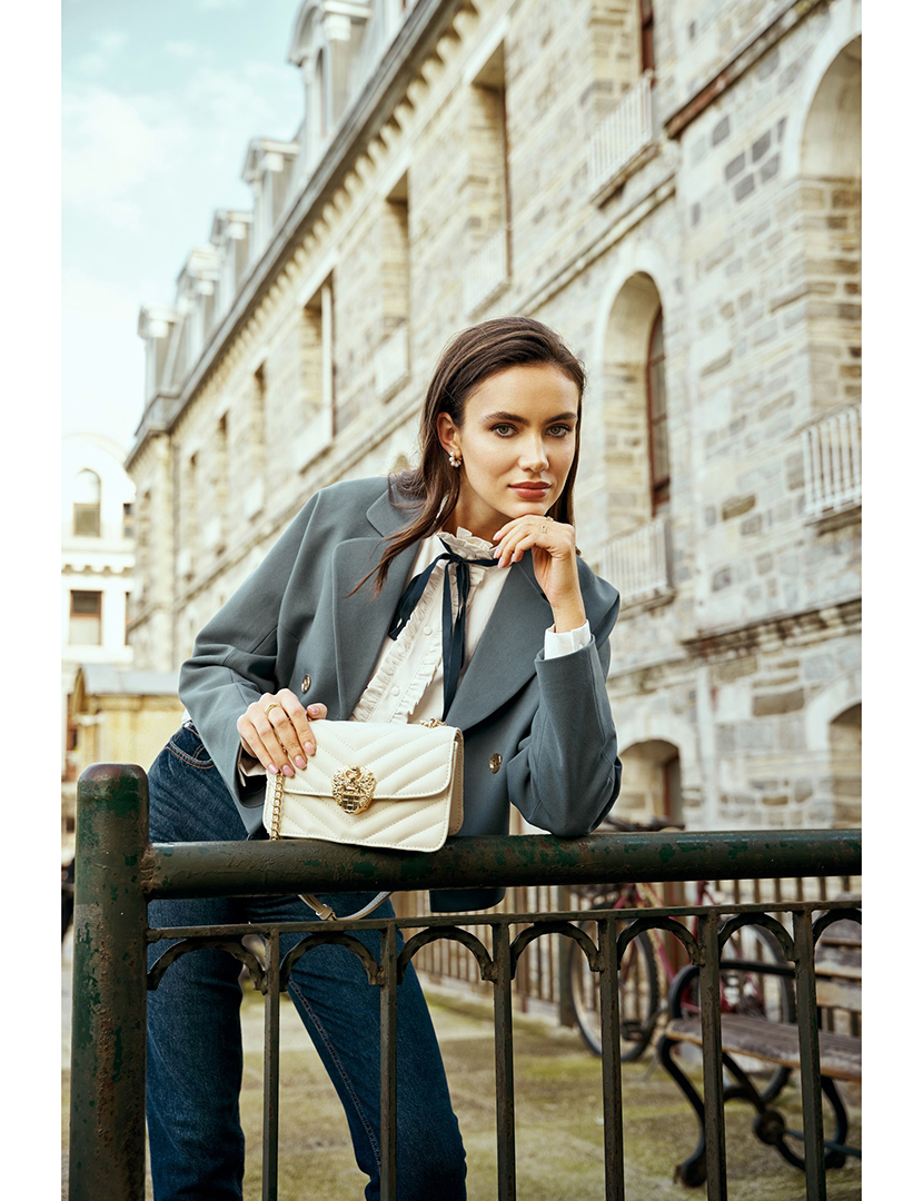 Mala Ombro Senhora Bella Bege